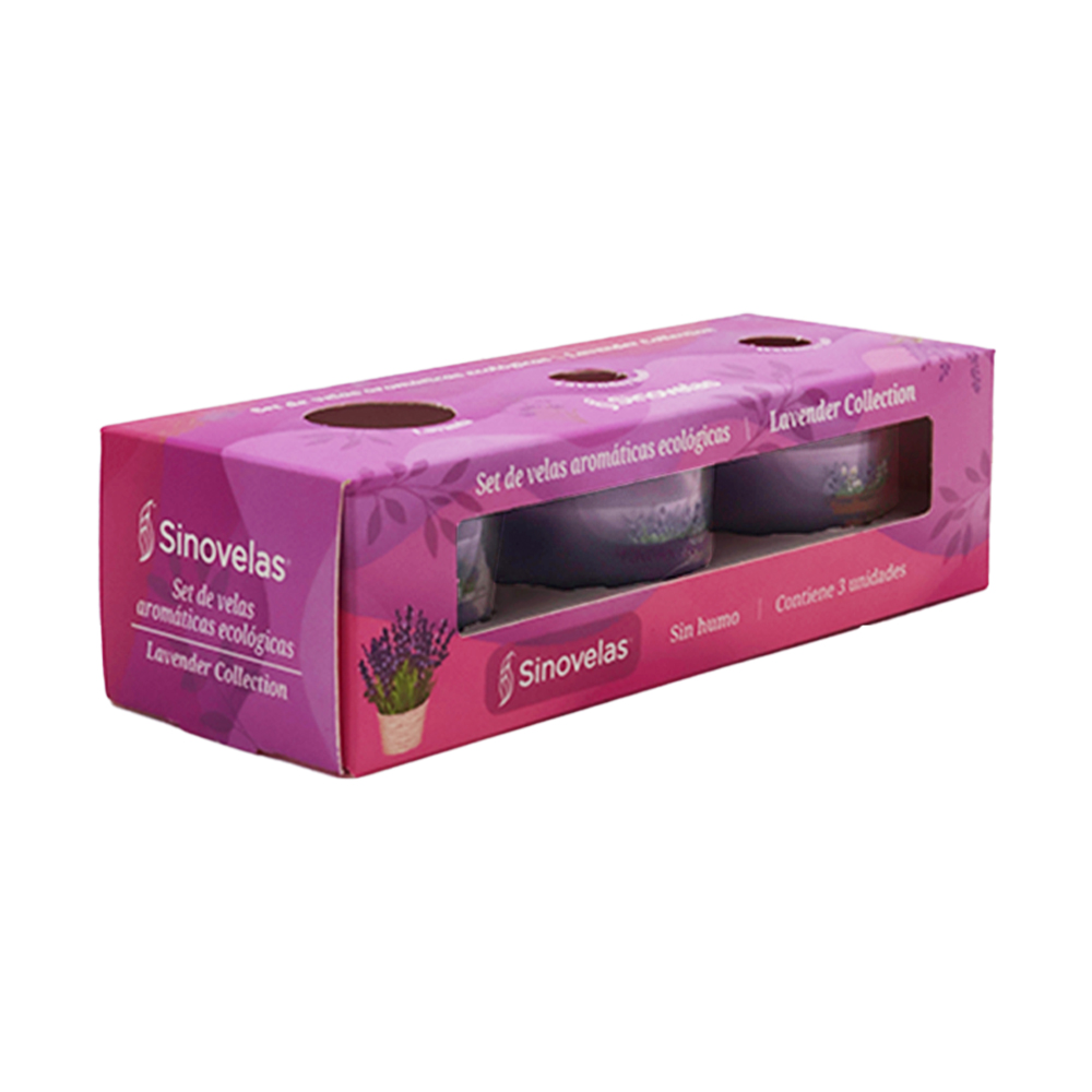 Veladora Sinovelas Votiva Tripack Lavanda image number 2