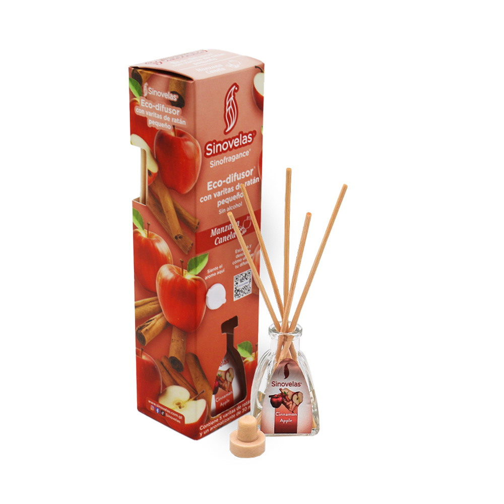 Eco Difusor Peque&ntilde;o Manzana Canela